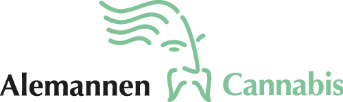 Alemannen Cannabis Logo in klein im Footer